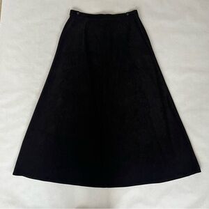 Talbots Long Black A-Line Stretch Skirt Women’s Size 12